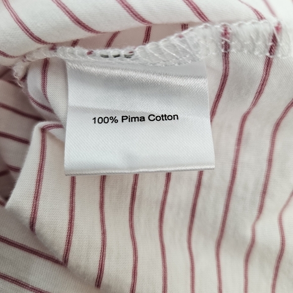 Peter Millar Pima Cotton USGA Short Sleeve Striped Polo Knit Shirt XL - Picture 6 of 8